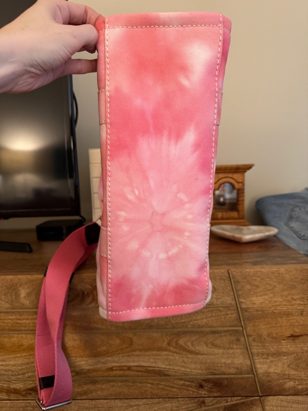 Marc Jacobs Pink Tie-Dye Canvas Medium Tote Bag - Picture 11 of 11